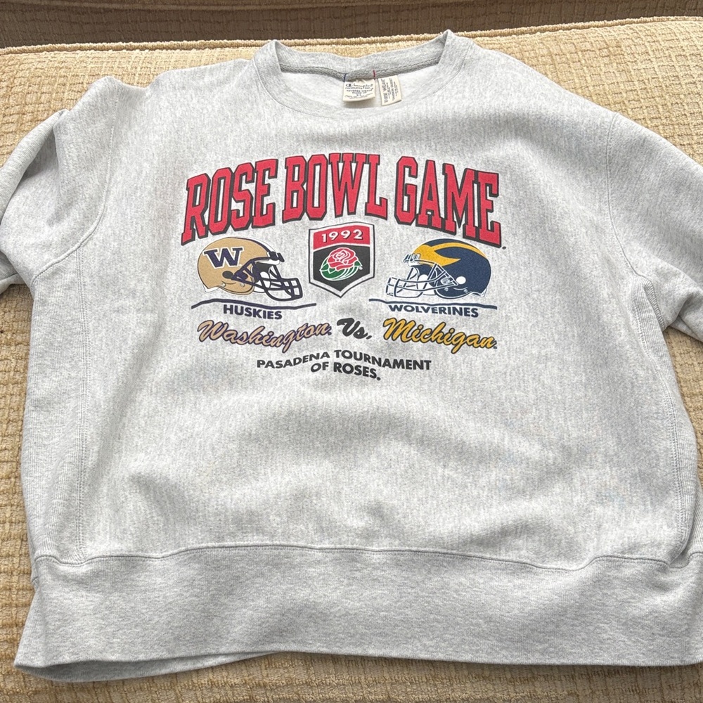 Champion Gray Rose Bowl Game Sweatshirt